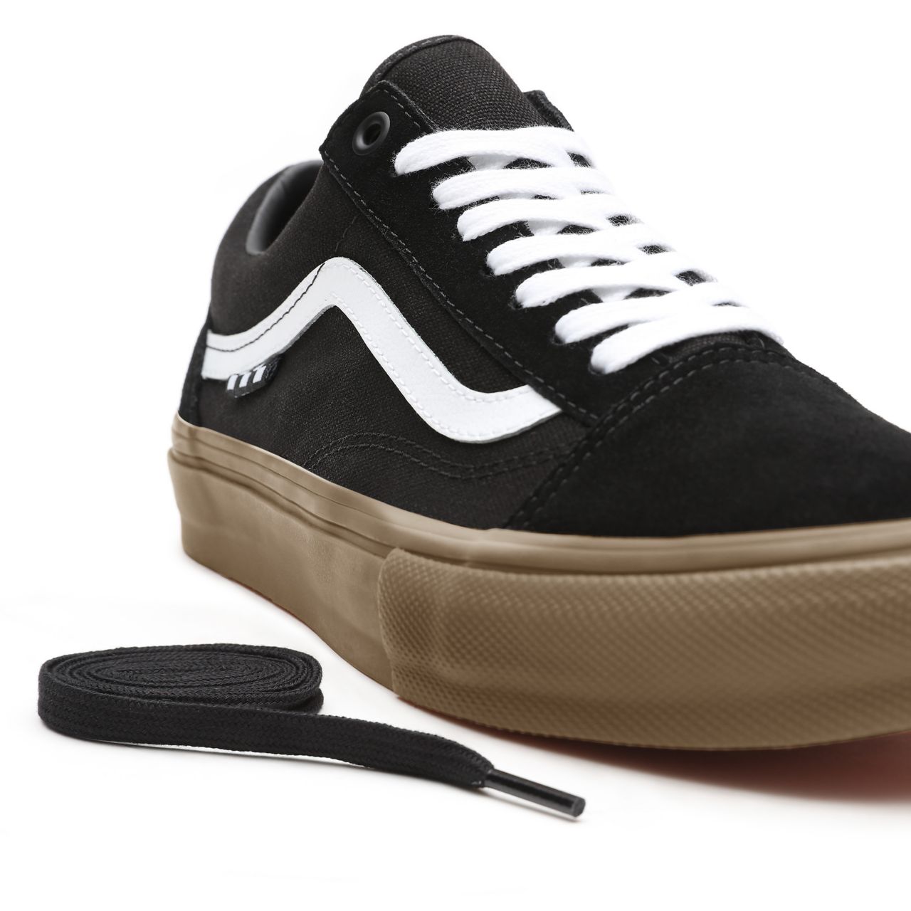 Vans Skate Old Skool Black Classic Mens Womens - Black/Gum VN0A5FCBB9M Shoes