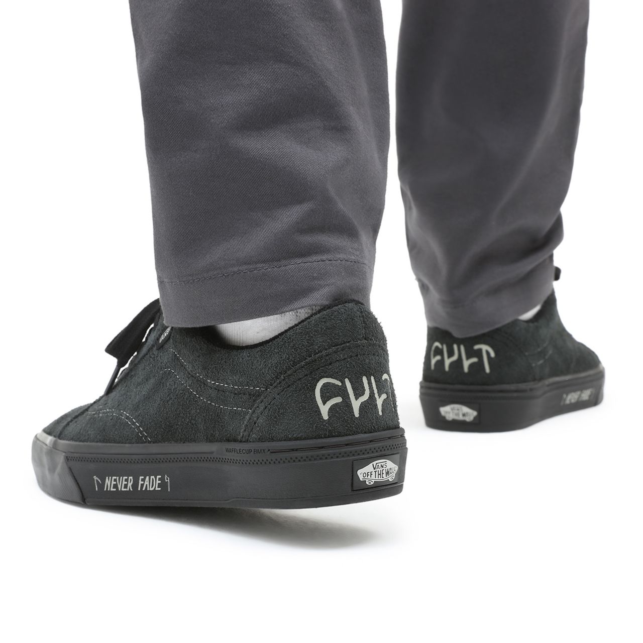 Vans x Cult BMX Old Skool Black Classic Mens Womens - (Cult) Black/Grey VN0A5JIPN42 Shoes