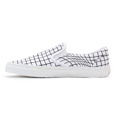 Vans U-Paint Classic Slip-On Black Classic Mens Womens - (U-Paint) warp checkerboard VN0A33TB9IA Shoes