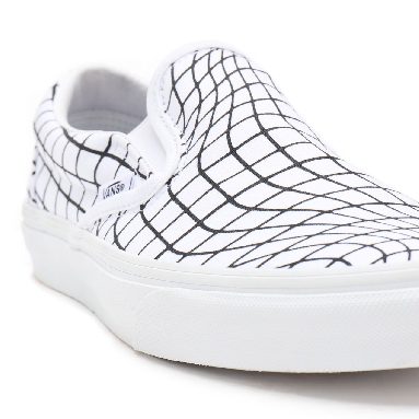 Vans U-Paint Classic Slip-On Black Classic Mens Womens - (U-Paint) warp checkerboard VN0A33TB9IA Shoes