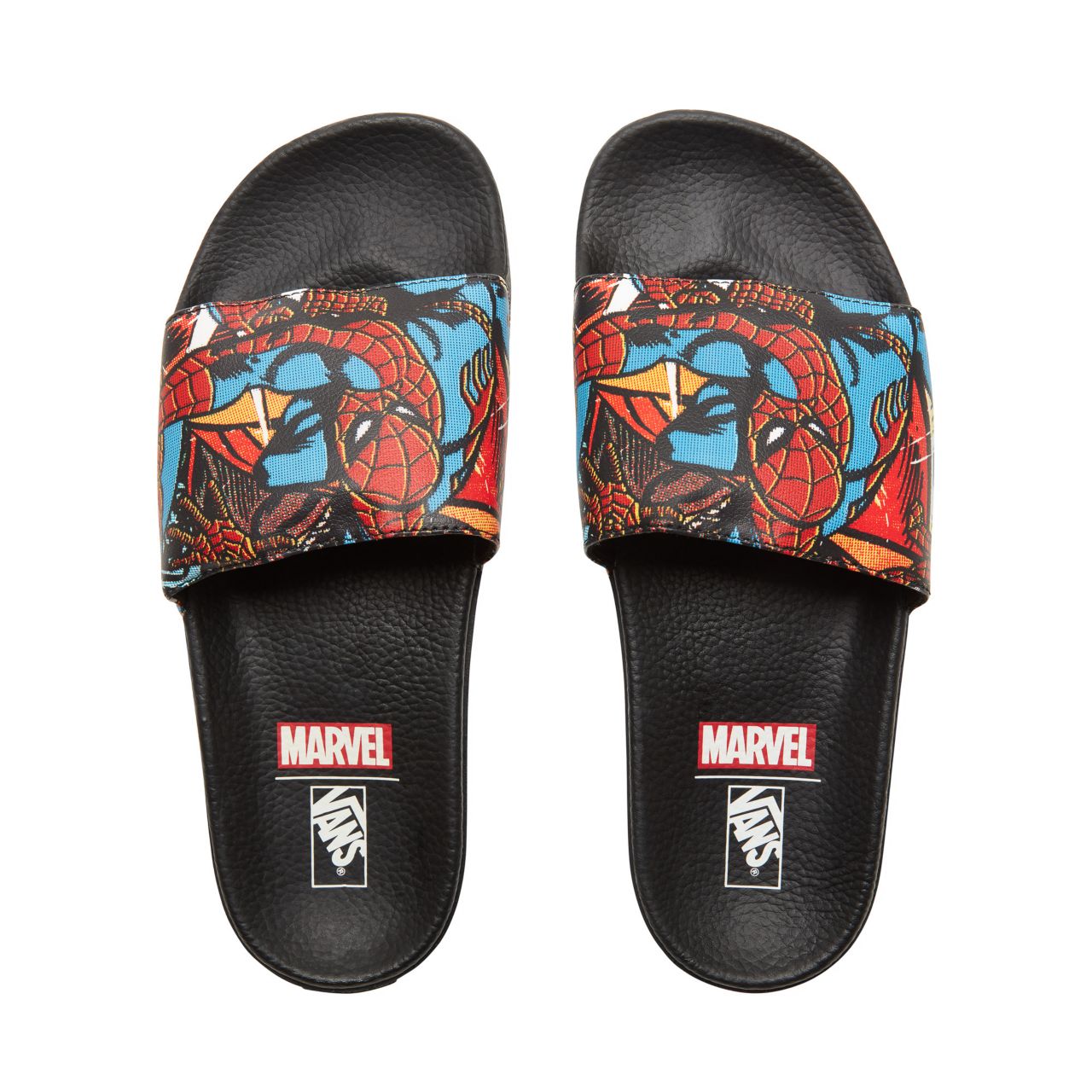 Vans X Marvel Slide-On Classic Mens Womens - (Marvel) Spider-Man/Black V004KI9H7 Shoes