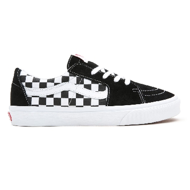 Vans Canvas/Suede SK8-Low Black Classic Mens Womens - (Canvas/Suede) Black/Checkerboard VN0A4UUK4W7 Shoes