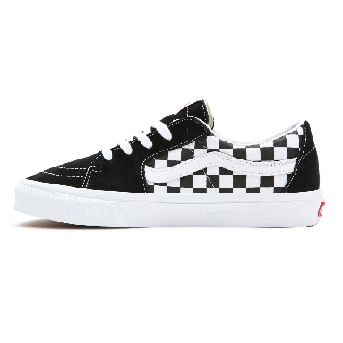 Vans Canvas/Suede SK8-Low Black Classic Mens Womens - (Canvas/Suede) Black/Checkerboard VN0A4UUK4W7 Shoes