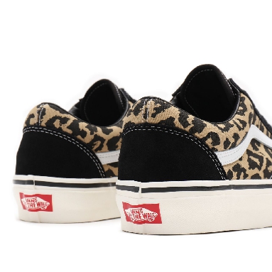 Vans Anahiem Factory Old Skool 36 DX Black Classic Mens Womens - (Anaheim Factory) black/tan leopard VN0A54F39GI Shoes