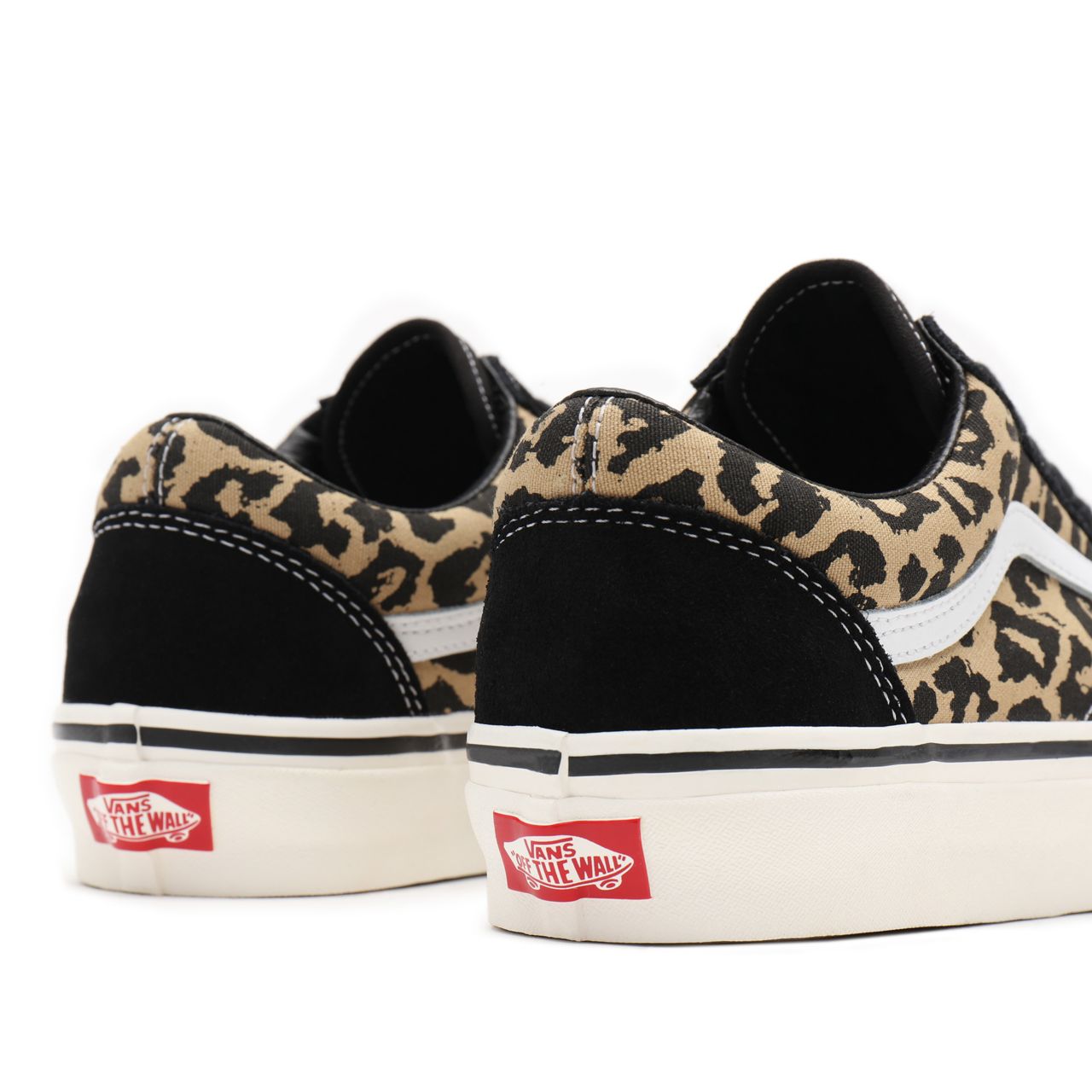 Vans Anahiem Factory Old Skool 36 DX Black Classic Mens Womens - (Anaheim Factory) black/tan leopard VN0A54F39GI Shoes