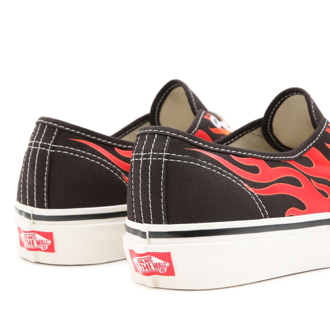 Vans Anaheim Factory Authentic 44 DX Black Classic Mens Womens - (Anaheim Factory) Epic Flame/Black/True White VN0A38EN423 Shoes