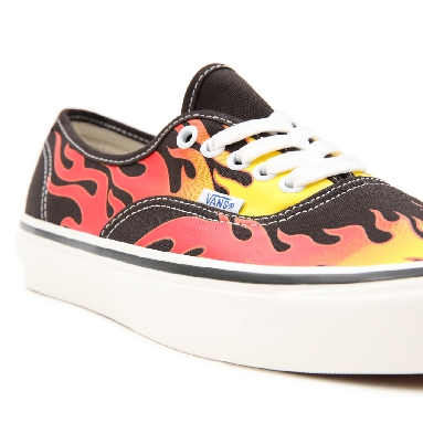 Vans Anaheim Factory Authentic 44 DX Black Classic Mens Womens - (Anaheim Factory) Epic Flame/Black/True White VN0A38EN423 Shoes