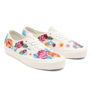 Vans Anaheim Factory Authentic 44 DX Multicolour Classic Mens Womens - (Anaheim Factory) needlepoint/floral VN0A54F29GM Shoes