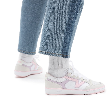 Vans Lowland Comfycush Pink Classic Mens Womens - true white/pink VN0A4TZY134 Shoes