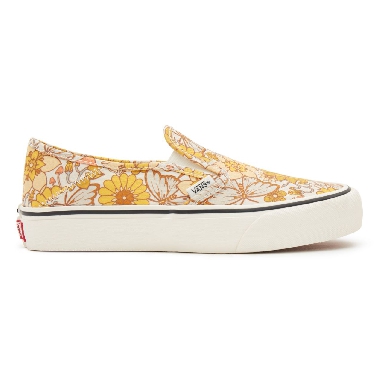 Vans Trippy Floral Slip-On Sf Yellow Classic Womens - (Trippy Floral) multi/marshmallow VN0A5HYQA16 Shoes