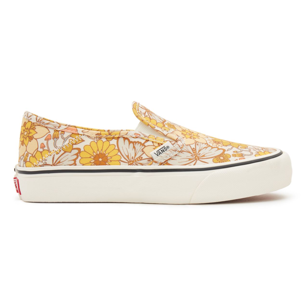 Vans Trippy Floral Slip-On Sf Yellow Classic Womens - (Trippy Floral) multi/marshmallow VN0A5HYQA16 Shoes