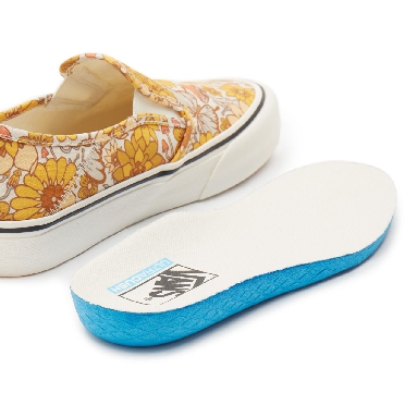 Vans Trippy Floral Slip-On Sf Yellow Classic Womens - (Trippy Floral) multi/marshmallow VN0A5HYQA16 Shoes