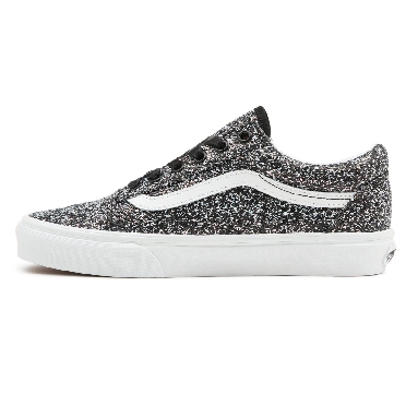 Vans Shiny Party Old Skool Black Classic Womens - (Shiny Party) Black/True White VN0A5KRF8N9 Shoes