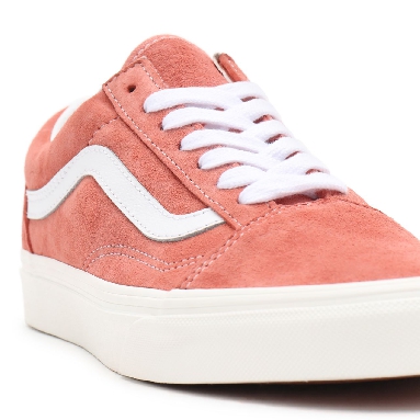 Vans Pig Suede Old Skool Pink Classic Womens - (Pig Suede) terra cotta/snow white VN0A38G19GA Shoes