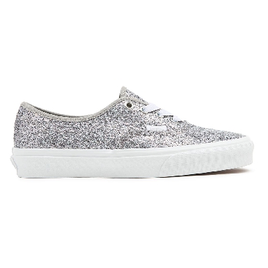 Vans Shiny Party Authentic Silver Classic Womens - (Shiny Party) Silver/True White VN0A5KRD8E5 Shoes