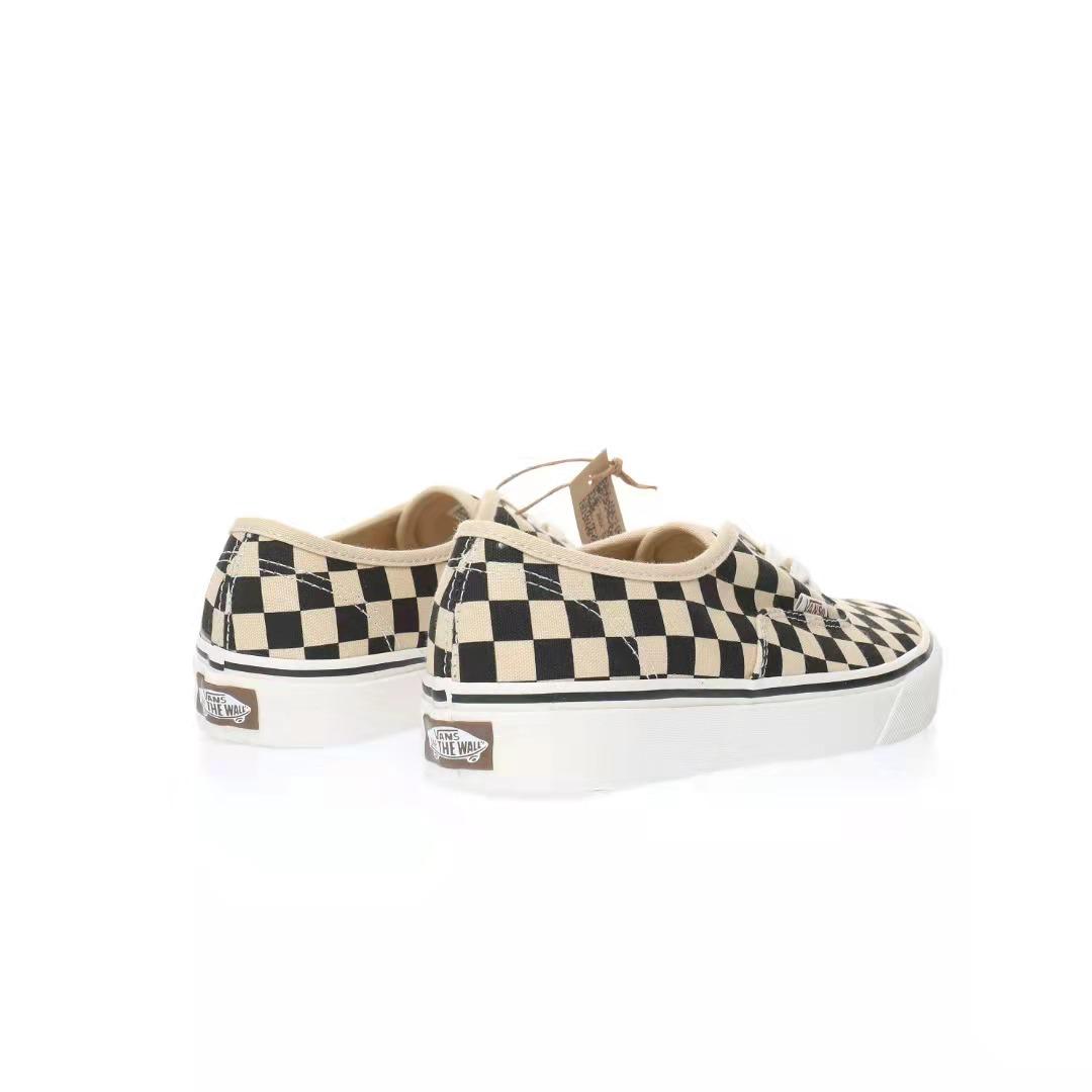 Vans Authentic Eco Theory Checkerboard Mens Womens - Black/White VN0A5KRD705 Shoes