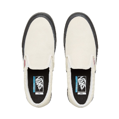 Vans Slip-On Pro Classic Mens Womens - Classic White/Black V0097MU20 Shoes