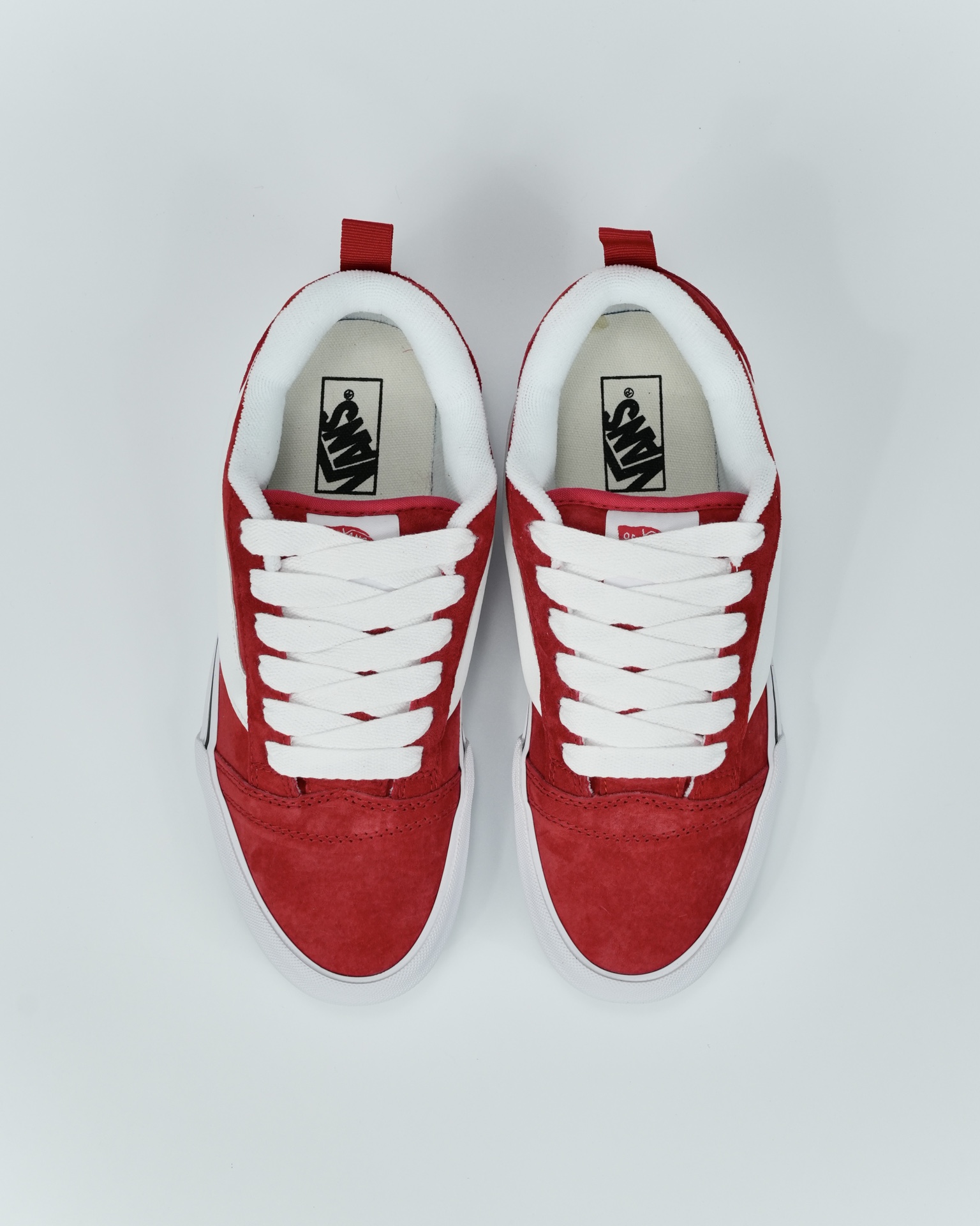 Vans Knu Skool Mens Womens - Red/White VN0009QCJV6 Shoes