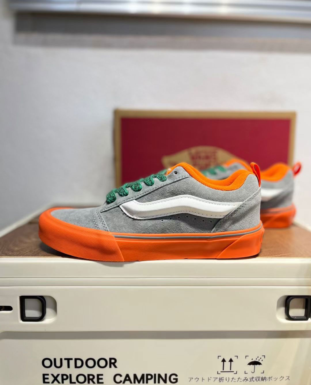 Vans Knu Skool Mens Womens - Pop Outsole/Orange VN0009QCORA Shoes