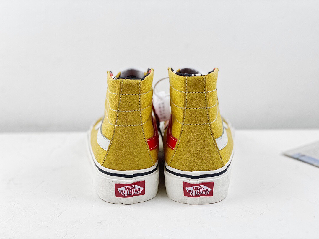 Vans SK8-HI 138 Decon Sf Mens Womens - Ginger Yellow/White VN0A3MV122S Shoes