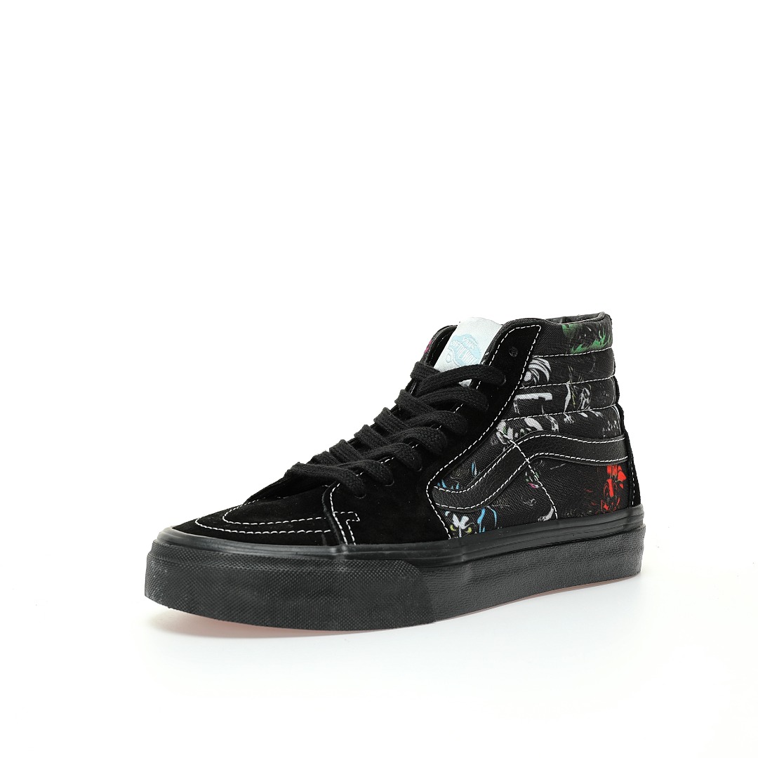 Disney x Vans Sk8-Hi Zip Kids Villains Mens Womens - Black/Multi-Color VN0005VSBMB Shoes