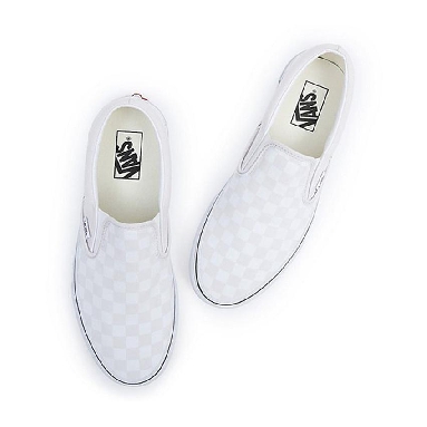 Vans Classic Slip-On Mens Womens - Color Theory Checkerboard Cloud VN0A5JMHCOI Shoes
