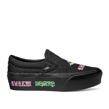 Vans Classic Slip-On Stackform Mens Womens - Morph Blackout VN0A7Q5R1OJ Shoes