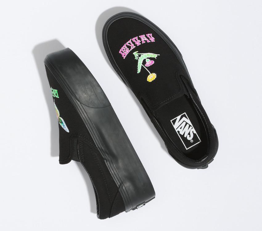 Vans Classic Slip-On Stackform Mens Womens - Morph Blackout VN0A7Q5R1OJ Shoes