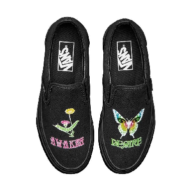 Vans Classic Slip-On Stackform Mens Womens - Morph Blackout VN0A7Q5R1OJ Shoes