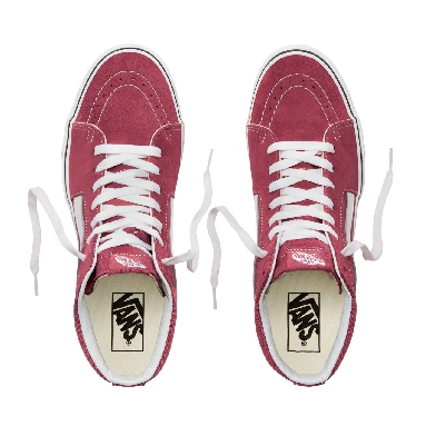 Vans Color Theory Sk8-Hi Classic (Unisex) Mens Womens - Dry Rose/True White VA38GEU64 Shoes