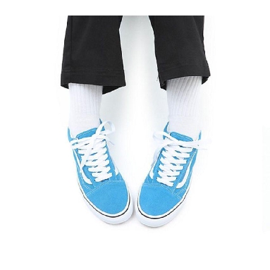 Vans Old Skool Mens Womens - Color Theory Mediterranian Blue VN0A5KRSVD3 Shoes