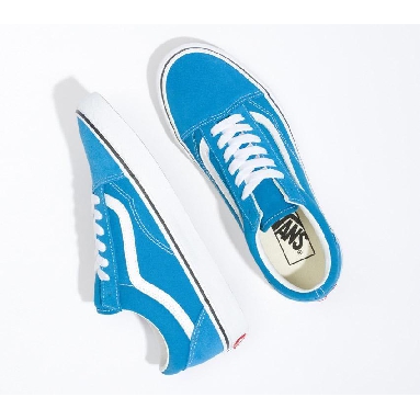 Vans Old Skool Mens Womens - Color Theory Mediterranian Blue VN0A5KRSVD3 Shoes