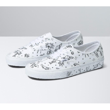 Vans Authentic Unidentified U-Paint Mens Womens - Unidentified U-Paint White/White VN0A5JMPWWW Shoes