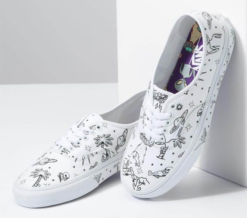 Vans Authentic Unidentified U-Paint Mens Womens - Unidentified U-Paint White/White VN0A5JMPWWW Shoes