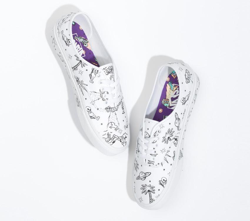 Vans Authentic Unidentified U-Paint Mens Womens - Unidentified U-Paint White/White VN0A5JMPWWW Shoes