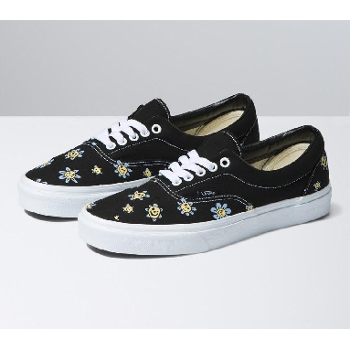 Vans Era Mens Womens - Trippy Grin Floral Black/Yellow VN0A5KX5Y23 Shoes
