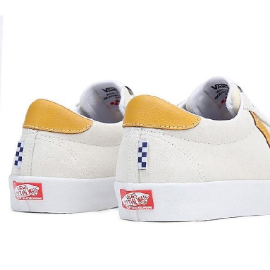 Vans Skate Sport Athletic Mens Womens - Athletic White/Gold VN0A5HEKY8P Shoes