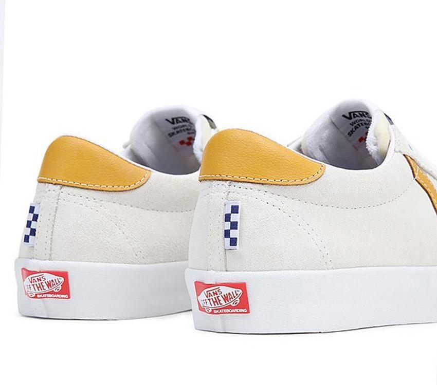 Vans Skate Sport Athletic Mens Womens - Athletic White/Gold VN0A5HEKY8P Shoes