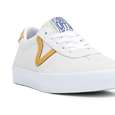 Vans Skate Sport Athletic Mens Womens - Athletic White/Gold VN0A5HEKY8P Shoes