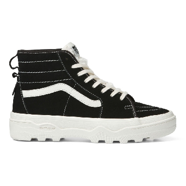 Vans Sentry Sk8-Hi WC Mens Womens - SHERPA SUEDE BLACK VN0A4BVWBLK Shoes