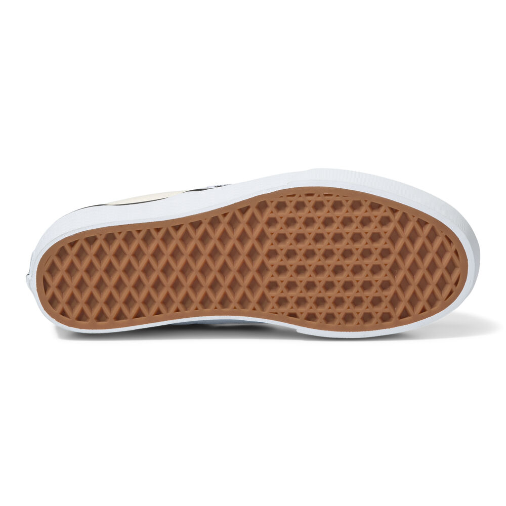 Vans Checkerboard Classic Slip-On Stackform Mens Womens - CHECKERBOARD BLACK/CLASSIC WHITE VN0A7Q5RTYQ Shoes