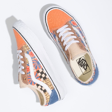 Vans Eco Theory Old Skool Tapered Mens Womens - (CAMP POSITIVE) MULTI/TRUE WHITE VN0A54F4B2X Shoes