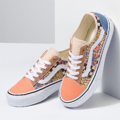 Vans Eco Theory Old Skool Tapered Mens Womens - (CAMP POSITIVE) MULTI/TRUE WHITE VN0A54F4B2X Shoes