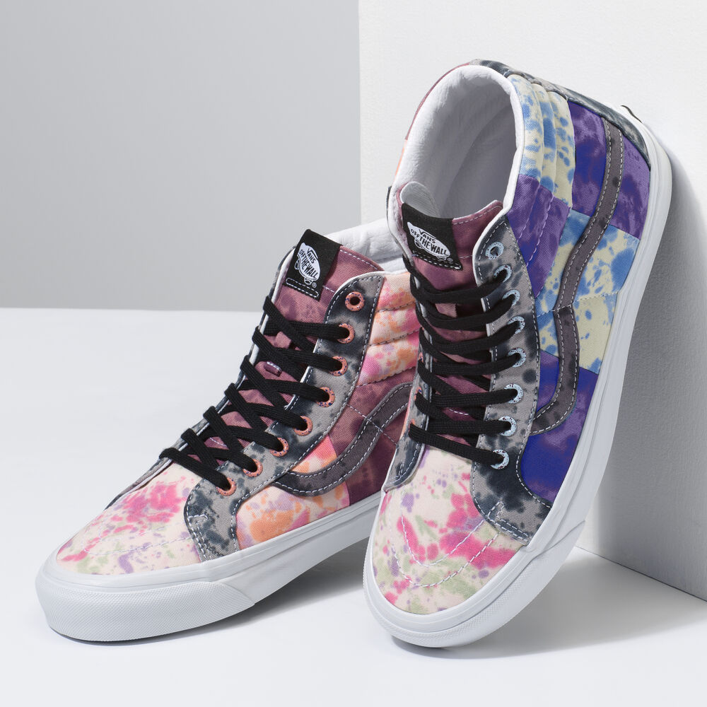 Vans Anaheim Factory Sk8-Hi 38 DX Mens Womens - (MIXED DYE) MULTI/TRUE WHITE VN0A54FBAXJ Shoes