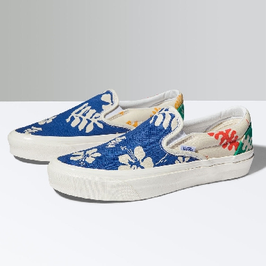 Vans Anaheim Factory Classic Slip-On 98 DX Mens Womens - (ANAHEIM FACTORY) MIXED/OG ALOHA VN0A5KX8AWD Shoes