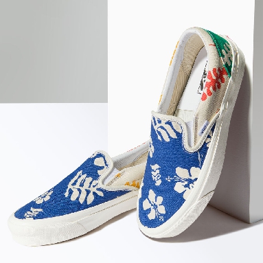 Vans Anaheim Factory Classic Slip-On 98 DX Mens Womens - (ANAHEIM FACTORY) MIXED/OG ALOHA VN0A5KX8AWD Shoes