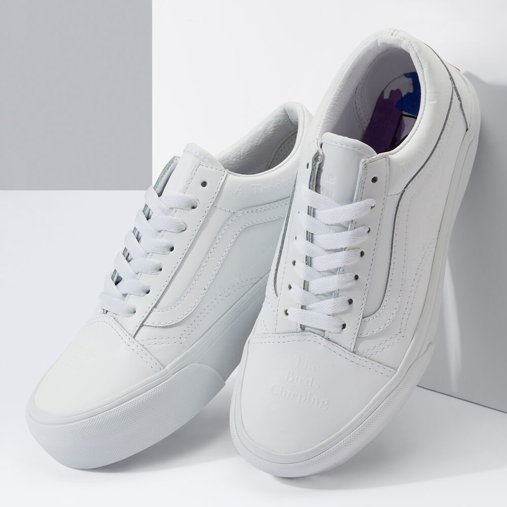 Vans DIY Checkerboard Old Skool Platform Mens Womens - (DIY CHECKERBOARD) TRUE WHITE VN0A5KRG8AX Shoes