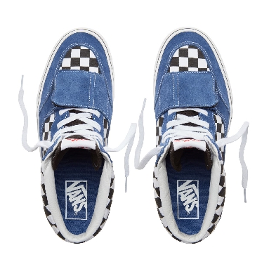 Vans Suede Checkerboard Mountain Edition Classic Mens Womens - (Checkerboard) Blue/Black VA3TKGU9H Shoes