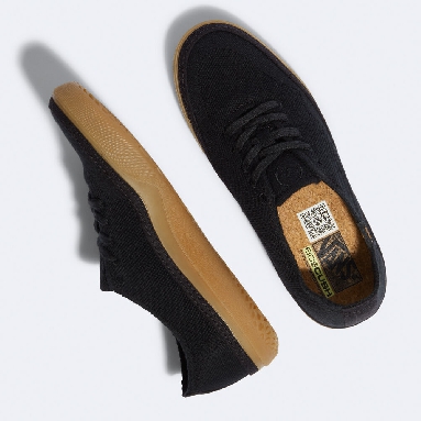 Vans Circle Vee Mens Womens - BLACK/GUM VN0A4BWLB9M Shoes