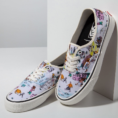 Vans Kide x Vans Authentic SF Mens Womens - CLASSIC WHITE/MARSHMALLOW VN0A3MU6WOK Shoes